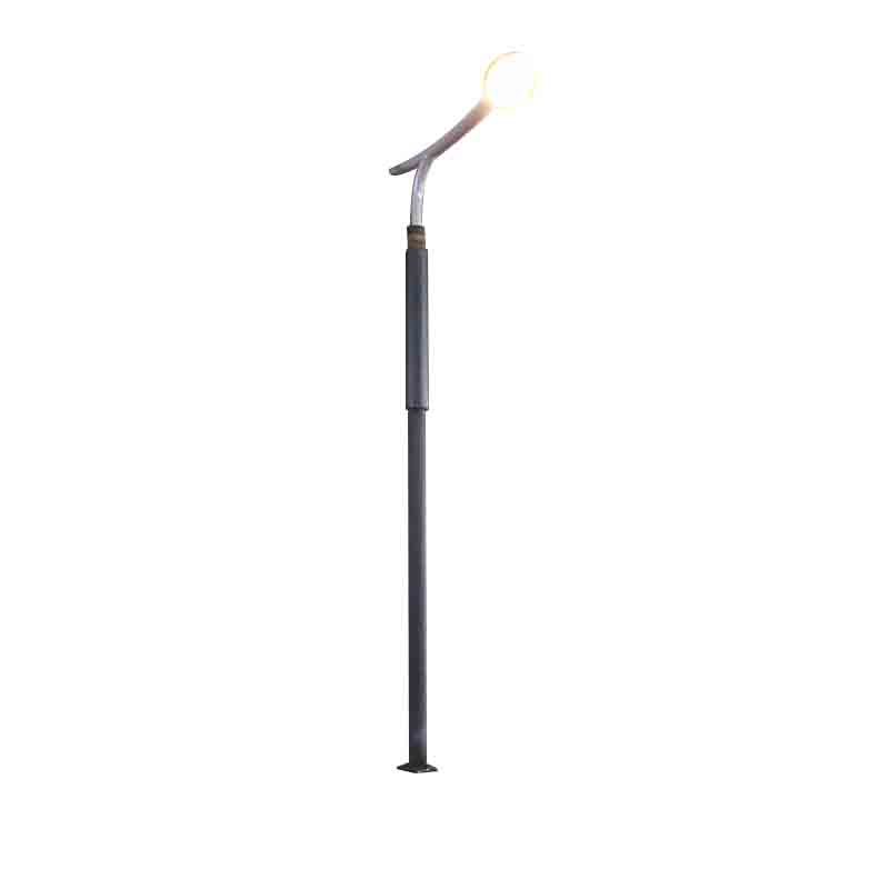 DDK-SSPL-2002 Valcový solárny stĺp s hlavou lampy